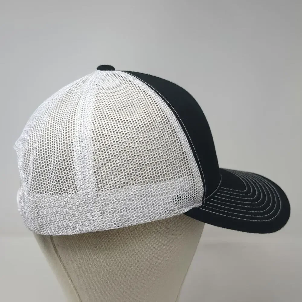 Pacific Headwear Trucker Hat Black One Size Commercial Tire Mesh Snapback Work